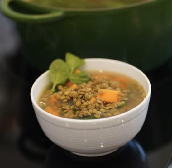 Anti-inflammatory Sweet Potato and Lentil Soup